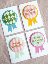 Load image into Gallery viewer, Mix or Match! Birthday Badge with Greeting Card
