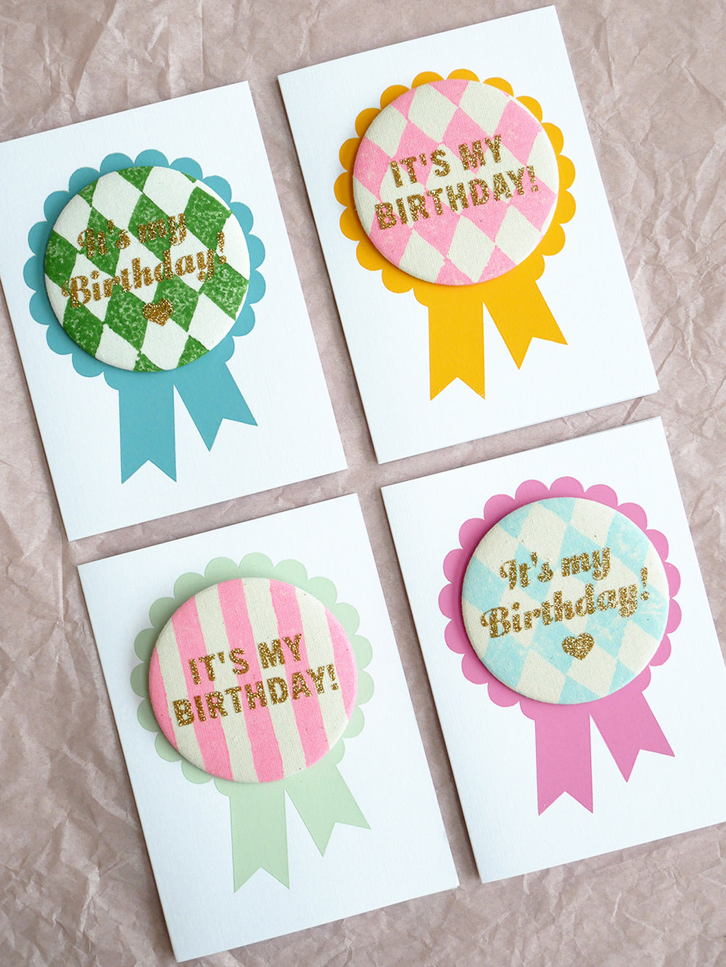 Mix or Match! Birthday Badge with Greeting Card